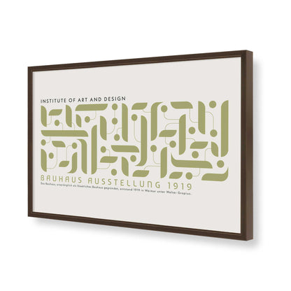 [Color:Brown], Picture of art in a Brown frame of the corner