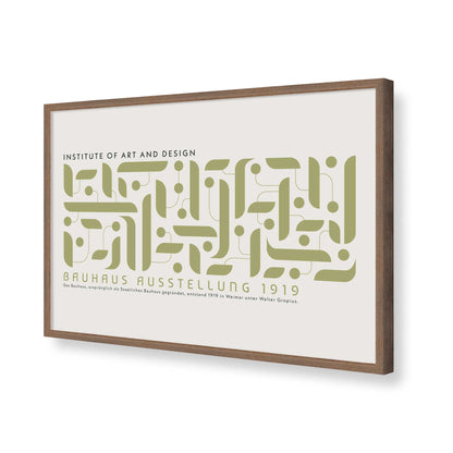 [Color:Walnut], Picture of art in a Walnut frame of the corner