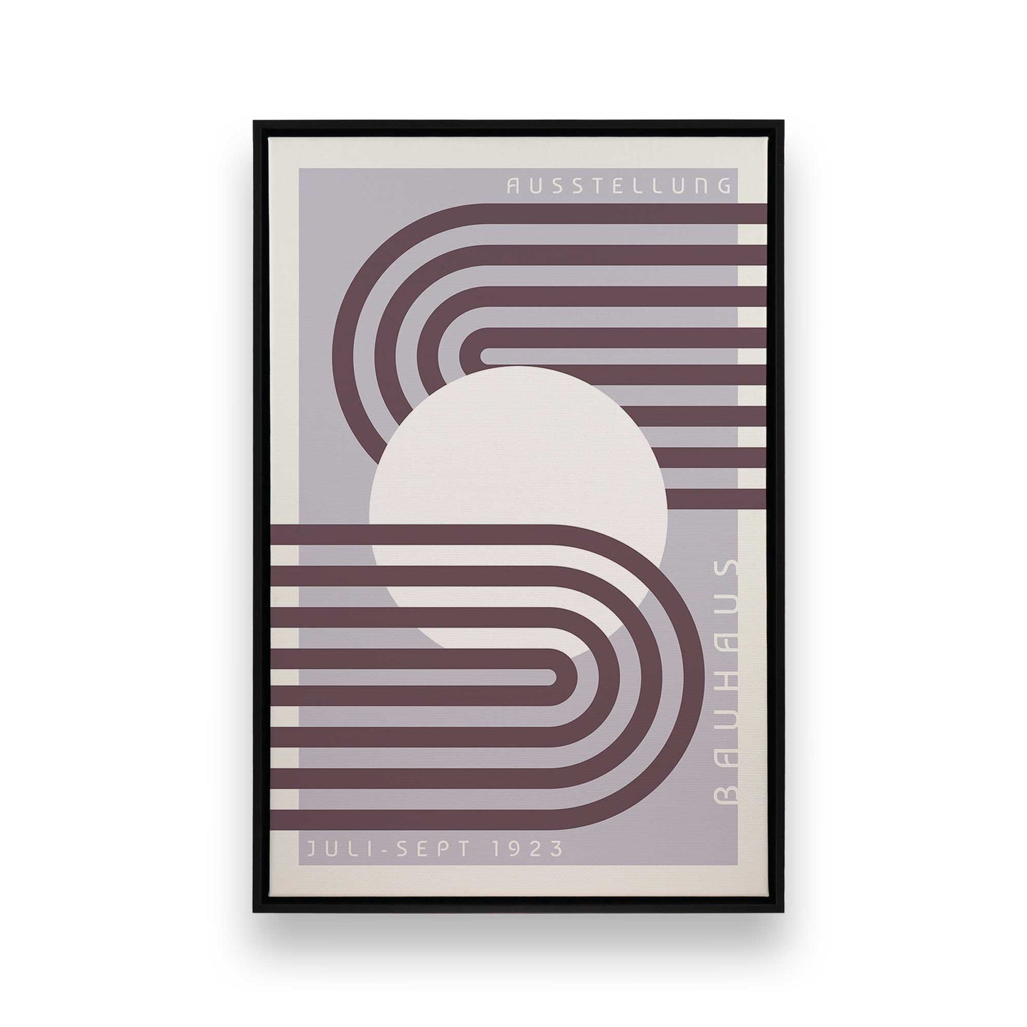 Lilac Bauhaus Trio, Set of 3 Canvas Prints