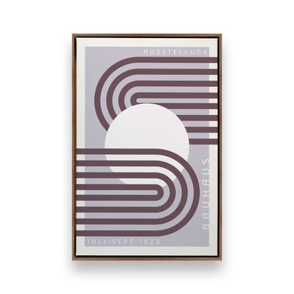 Lilac Bauhaus Trio, Set of 3 Canvas Prints
