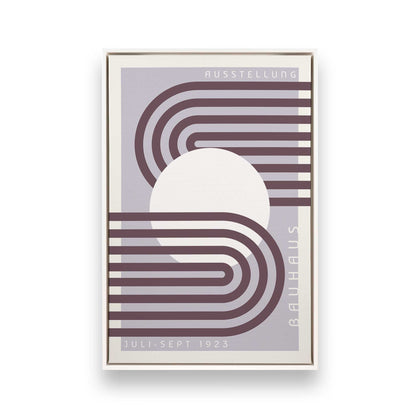 Lilac Bauhaus Trio, Set of 3 Canvas Prints