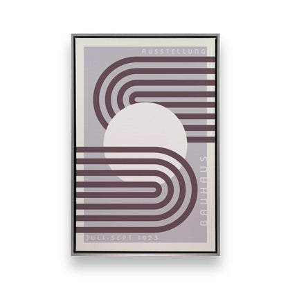 Lilac Bauhaus Trio, Set of 3 Canvas Prints