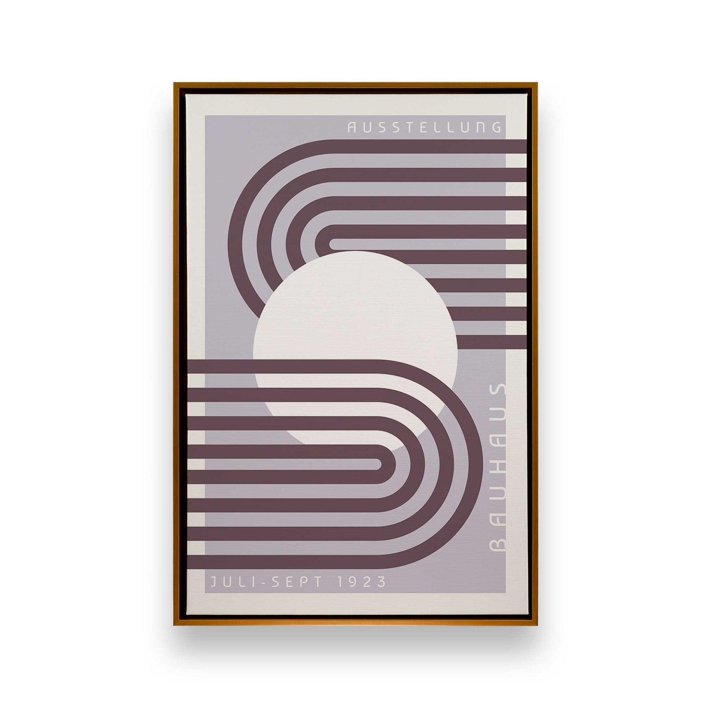 Lilac Bauhaus Trio, Set of 3 Canvas Prints