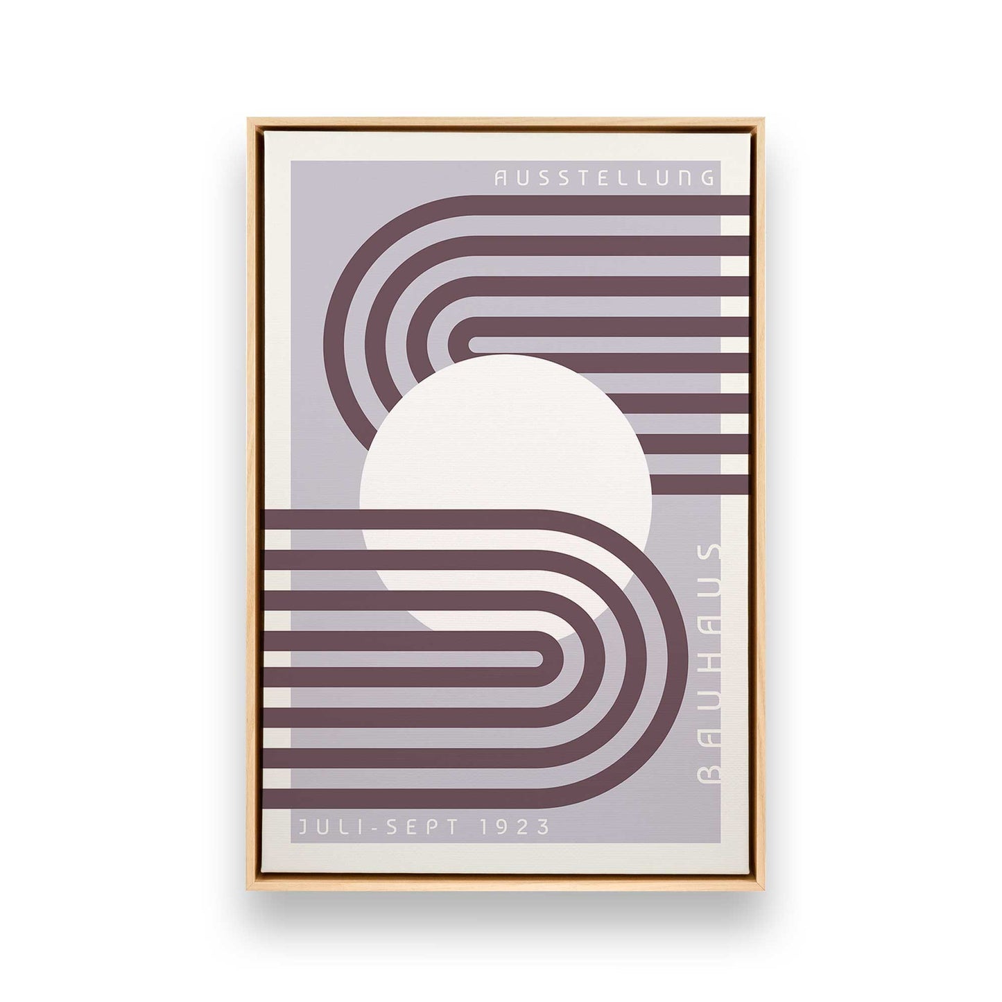 Lilac Bauhaus Trio, Set of 3 Canvas Prints