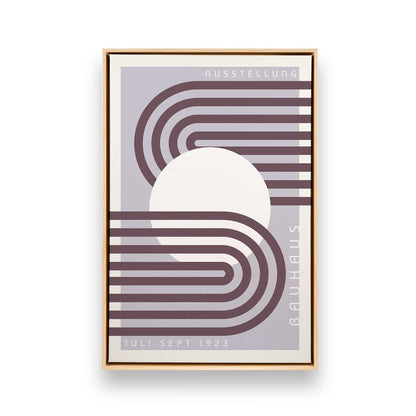 Lilac Bauhaus Trio, Set of 3 Canvas Prints