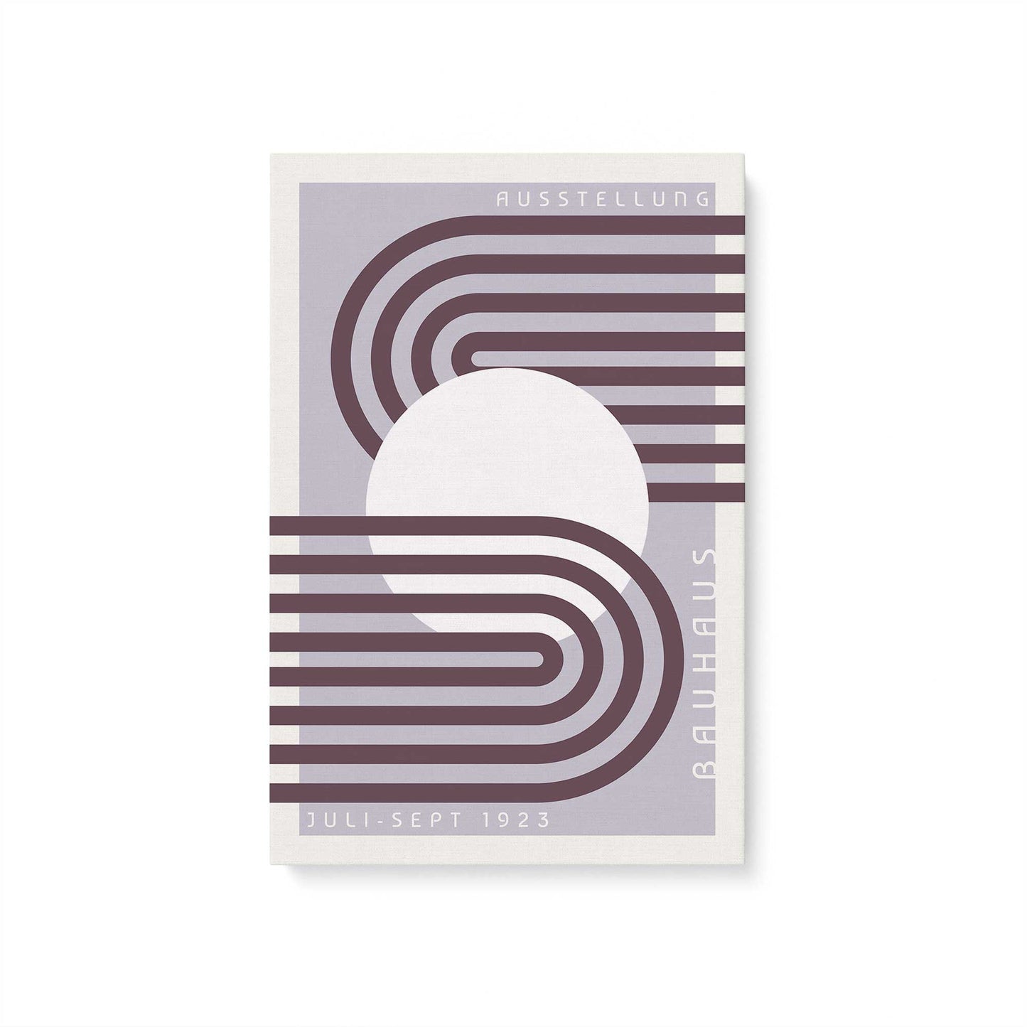 Lilac Bauhaus Trio, Set of 3 Canvas Prints