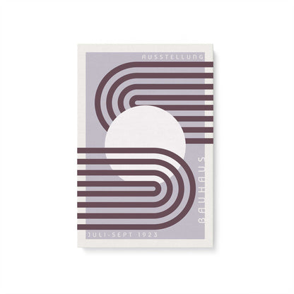 Lilac Bauhaus Trio, Set of 3 Canvas Prints