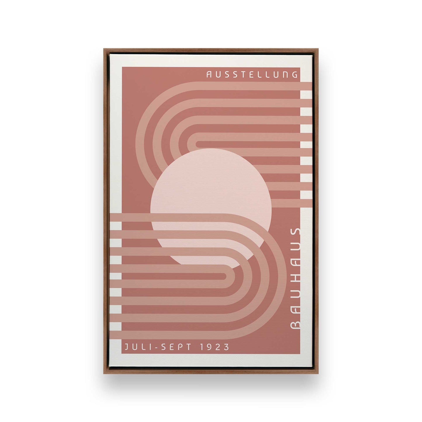Retro Bauhaus Trio, Set of 3 Canvas Prints