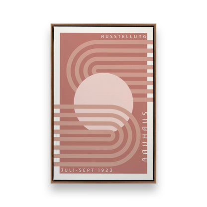 Retro Bauhaus Trio, Set of 3 Canvas Prints