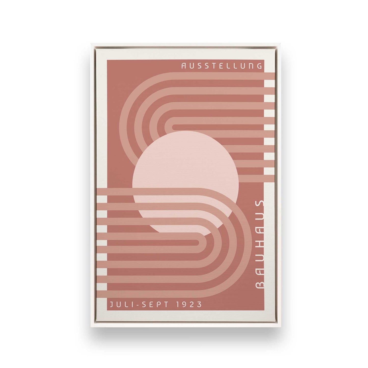 Retro Bauhaus Trio, Set of 3 Canvas Prints