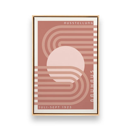 Retro Bauhaus Trio, Set of 3 Canvas Prints