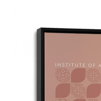 [Color:Satin Black], Picture of art in a Satin Black frame at an angle