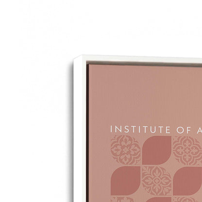 [Color:Opaque White], Picture of art in a White frame at an angle