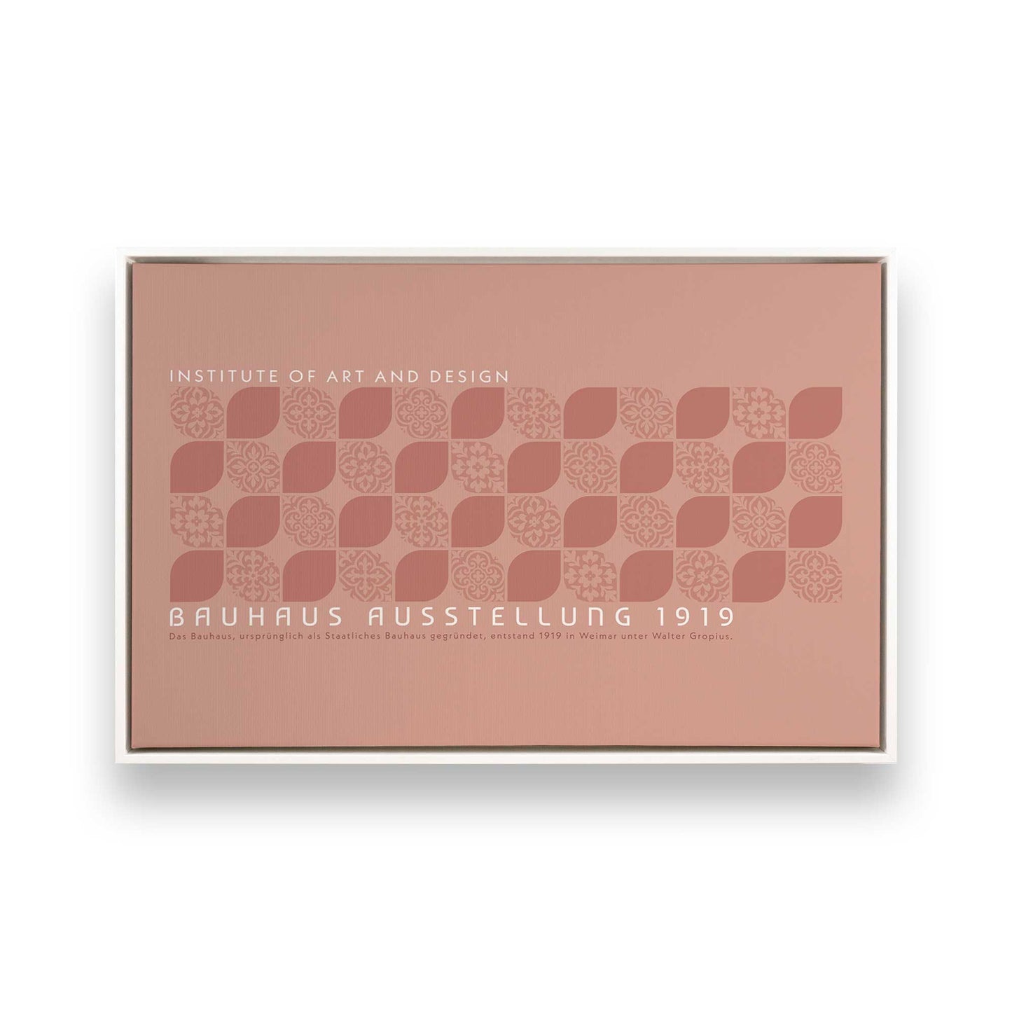 [Color:Opaque White], Picture of art in a White frame