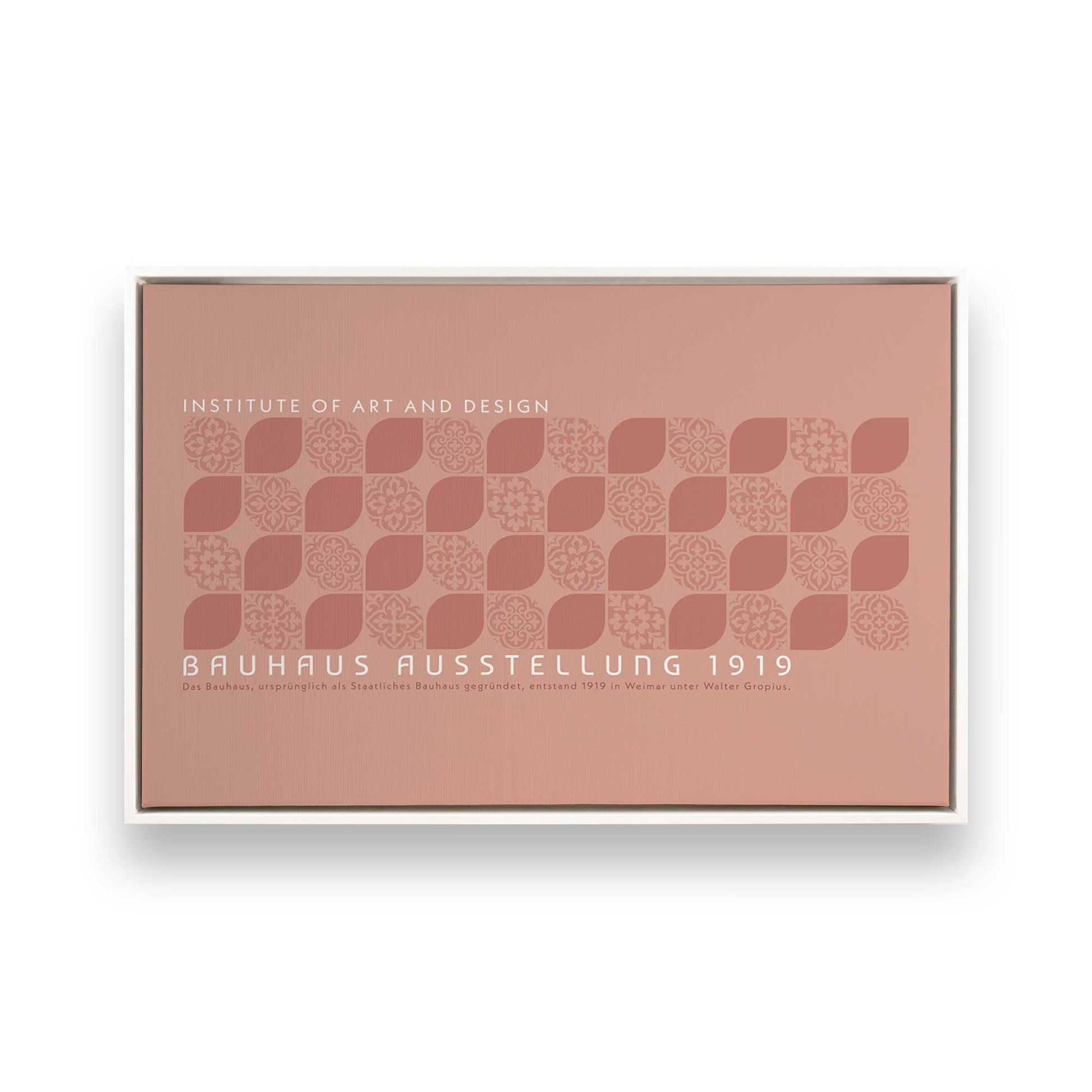 [Color:Opaque White], Picture of art in a White frame