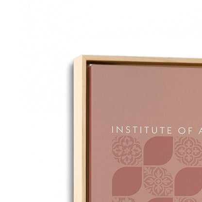 [Color:American Maple], Picture of art in a American Maple frame at an angle