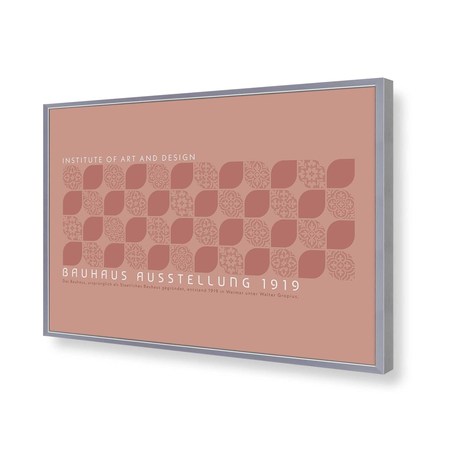 [Color:Polished Chrome], Picture of art in a Polished Chrome frame of the corner
