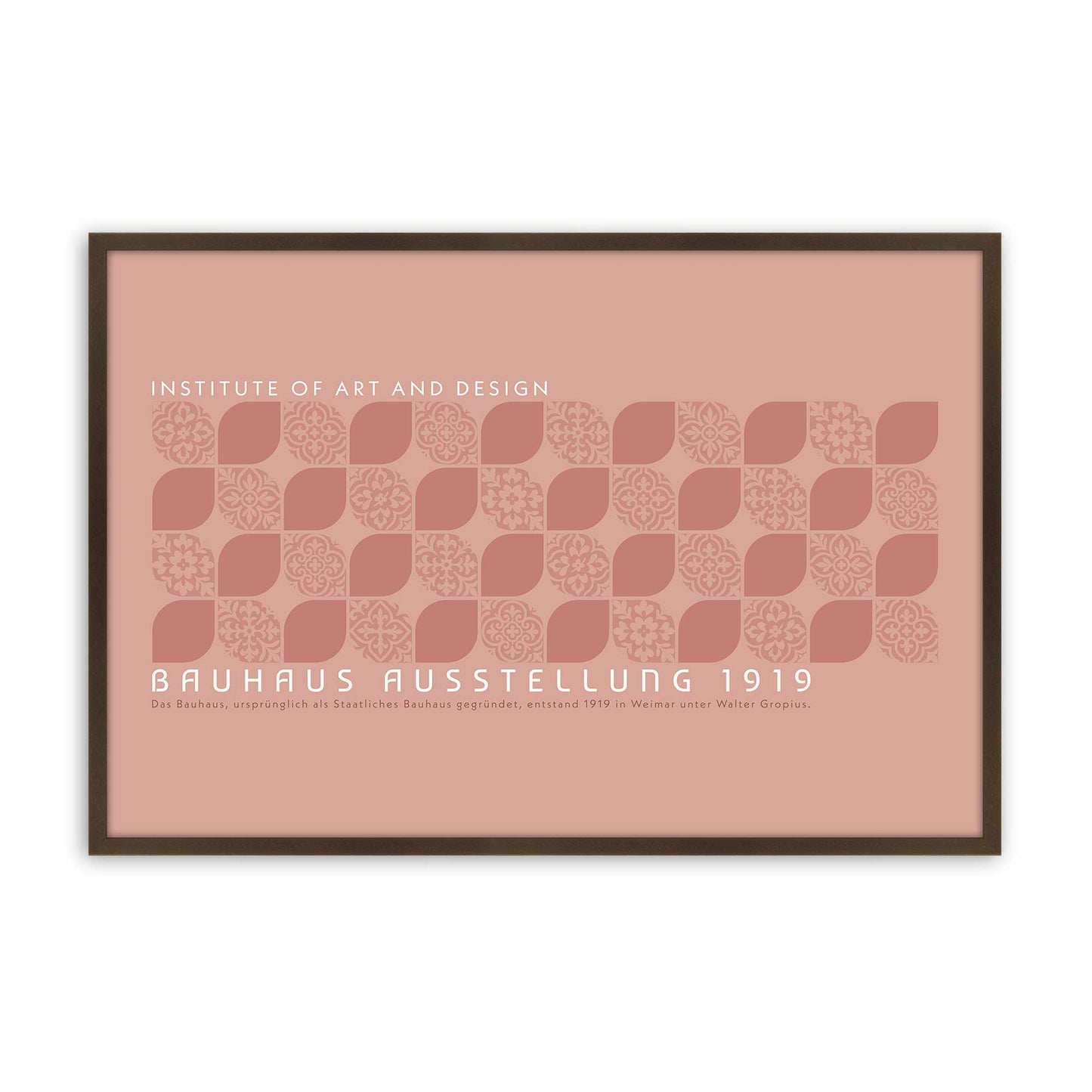 [Color:Brown], Picture of art in a Brown frame
