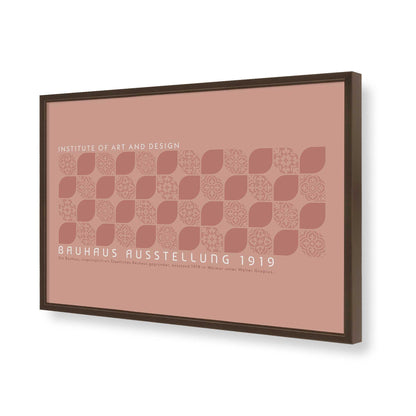 [Color:Brown], Picture of art in a Brown frame of the corner