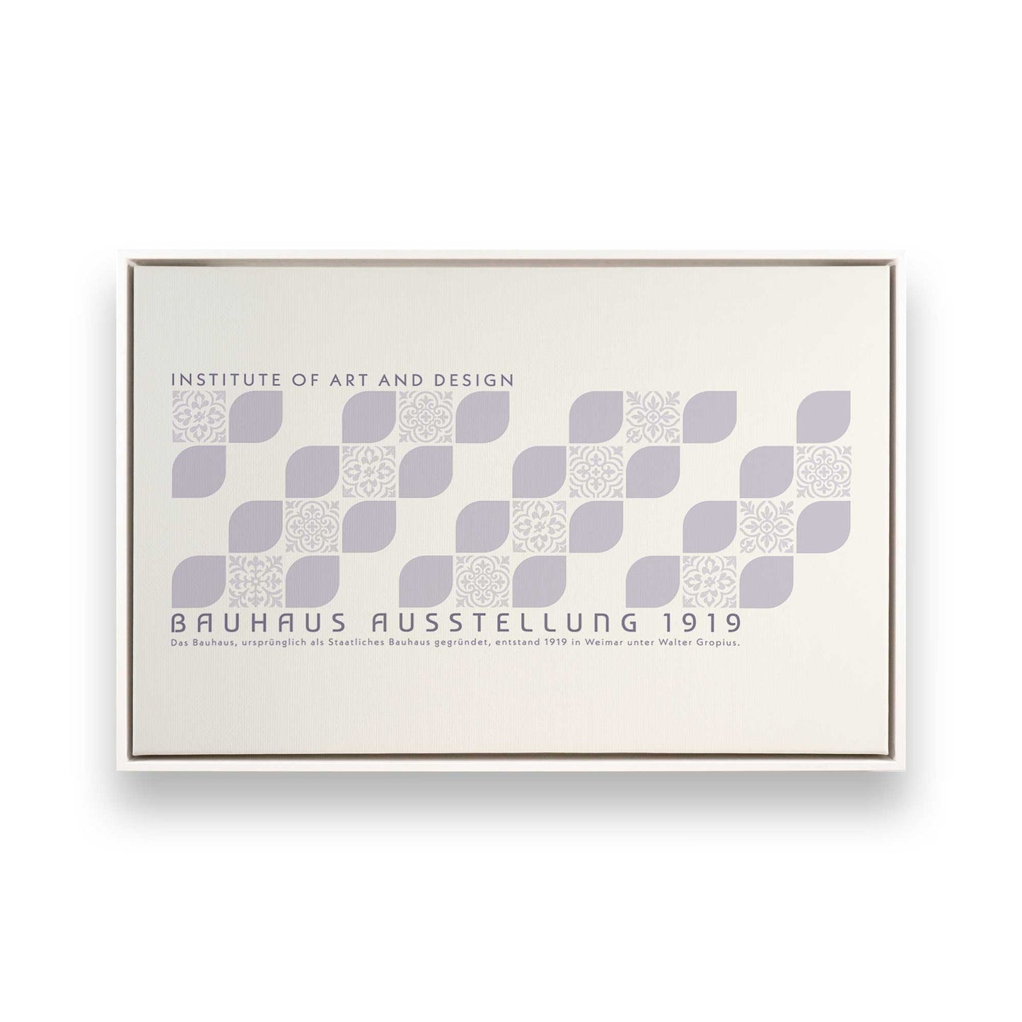 [Color:Opaque White], Picture of art in a White frame