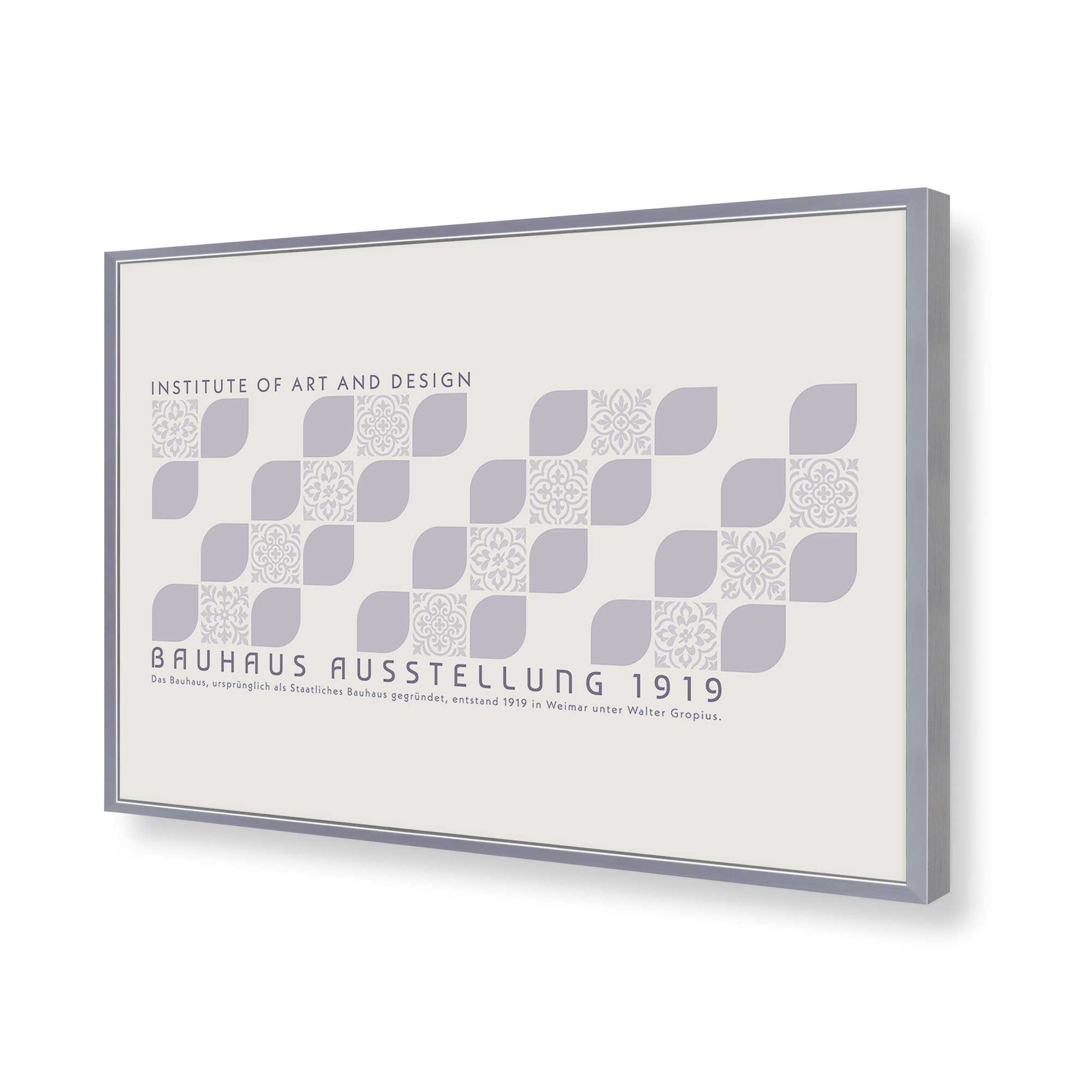 [Color:Polished Chrome], Picture of art in a Polished Chrome frame of the corner