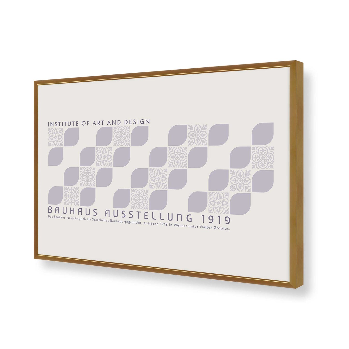 [Color:Polished Gold], Picture of art in a Polished Gold frame of the corner
