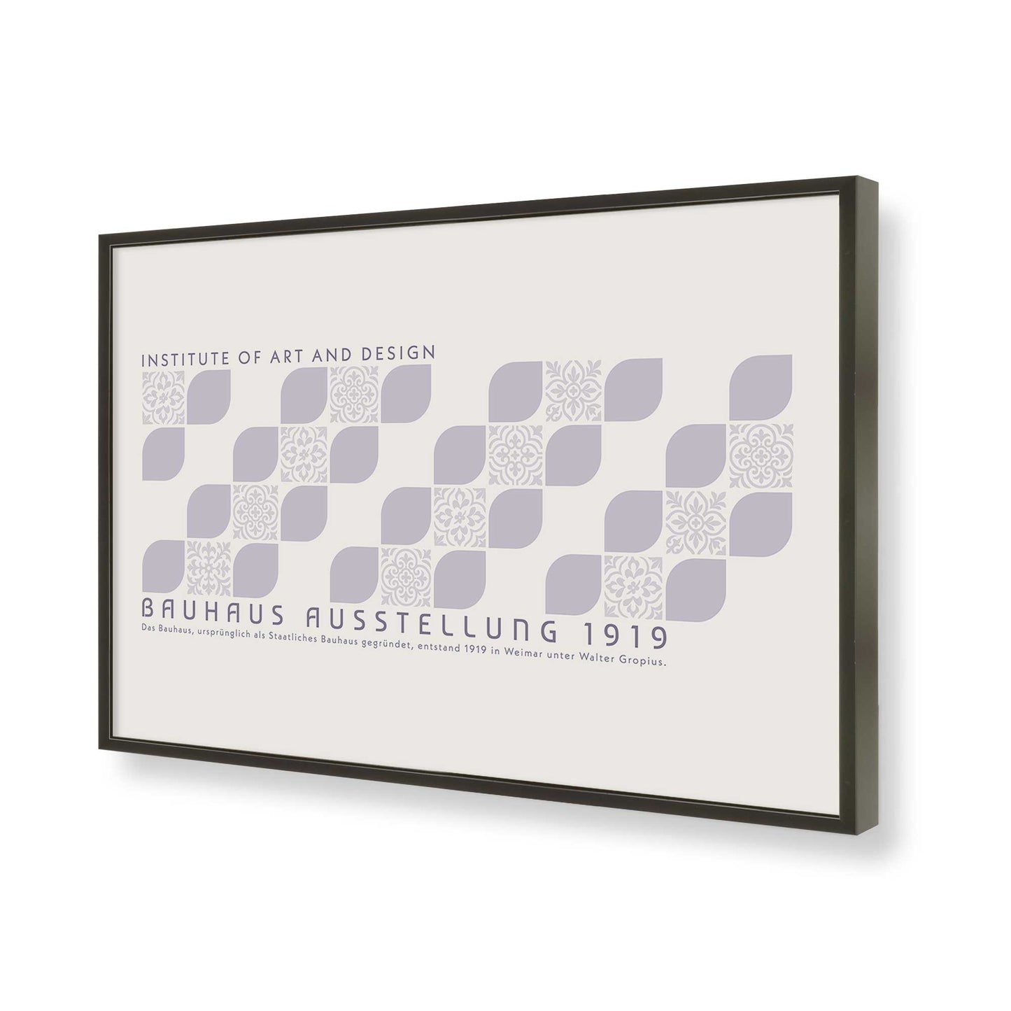 [Color:Satin Black], Picture of art in a Satin Black frame of the corner