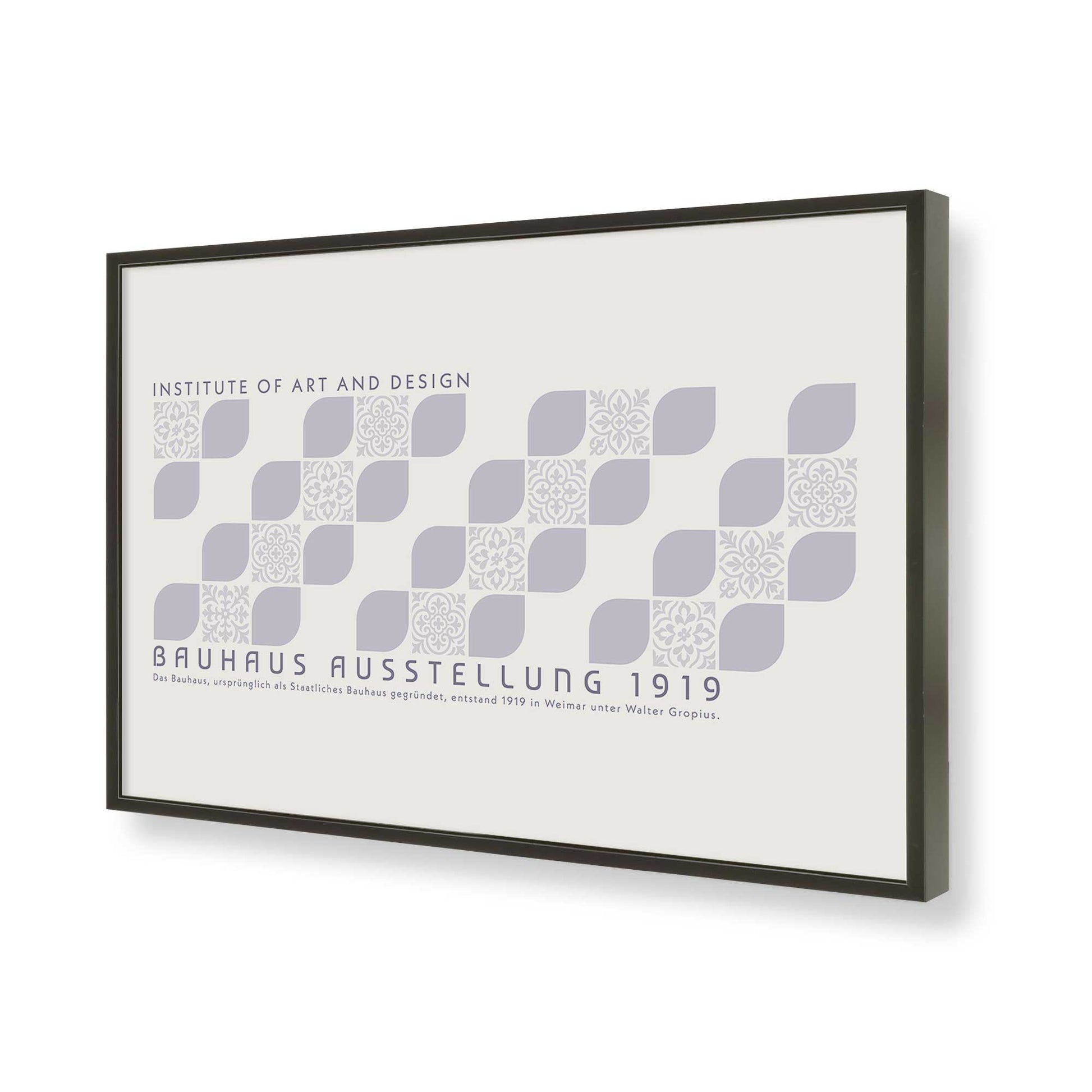 [Color:Satin Black], Picture of art in a Satin Black frame of the corner