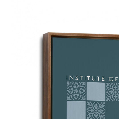 [Color:Walnut], Picture of art in a Walnut frame at an angle