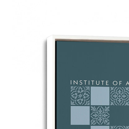 [Color:Opaque White], Picture of art in a White frame at an angle