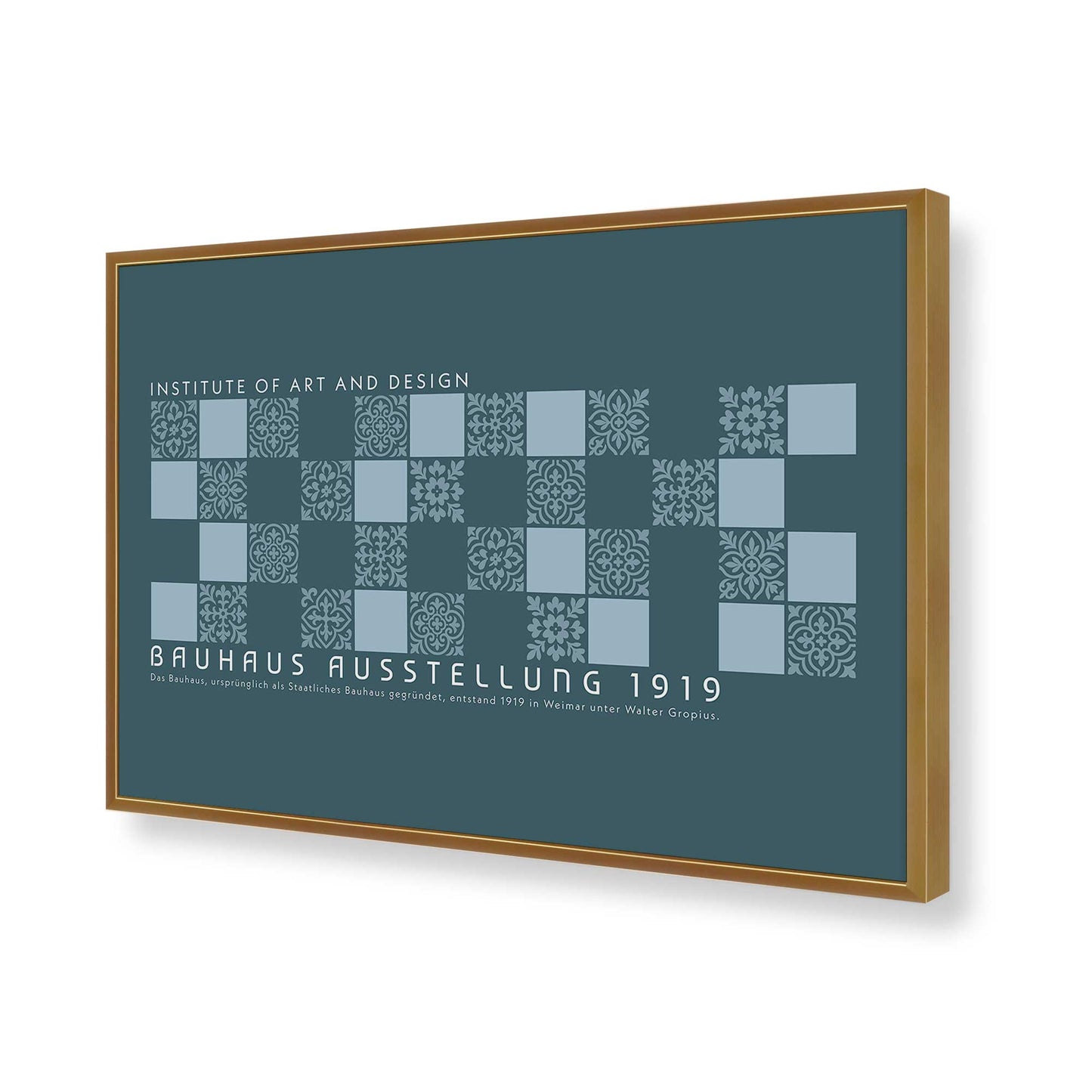 [Color:Polished Gold], Picture of art in a Polished Gold frame of the corner
