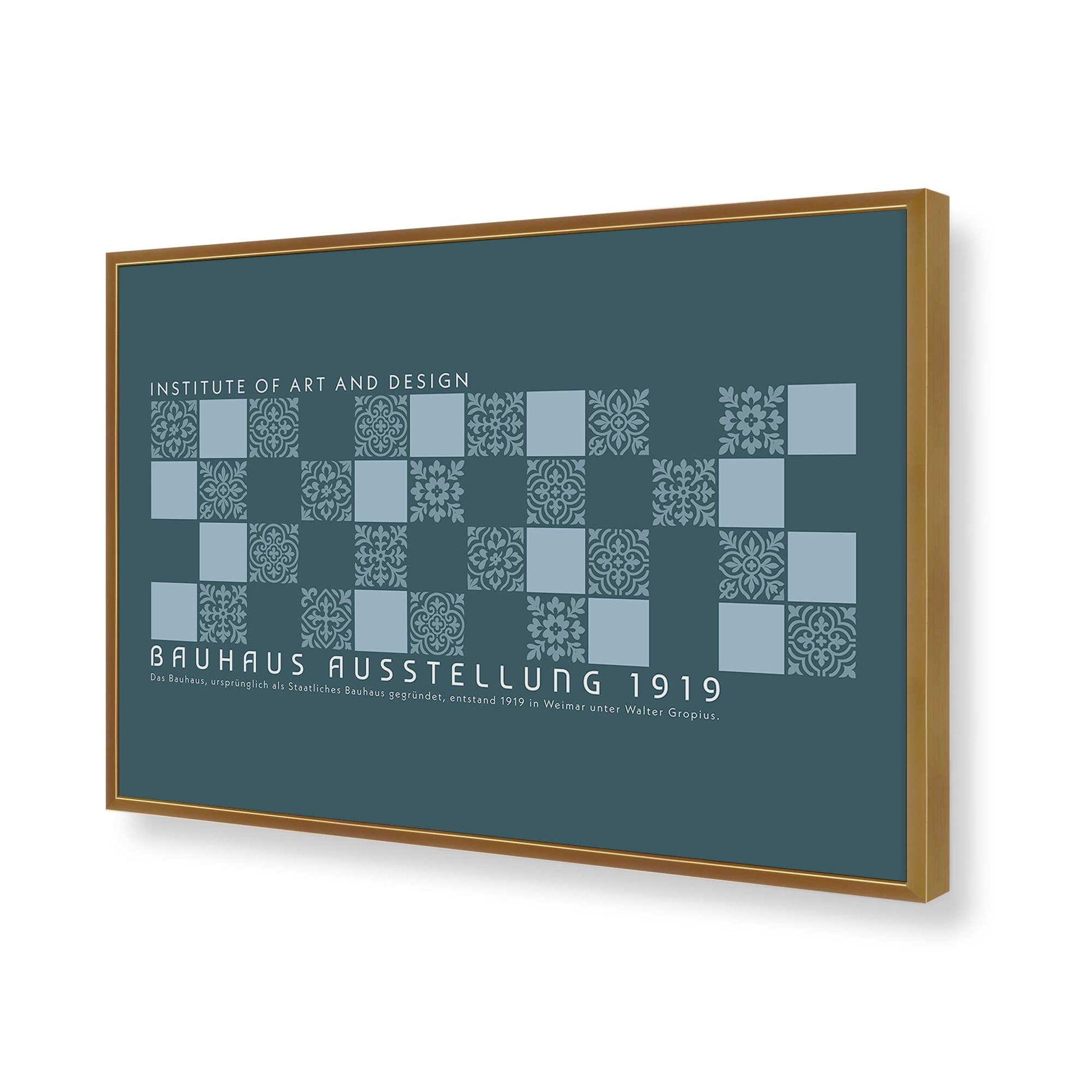 [Color:Polished Gold], Picture of art in a Polished Gold frame of the corner