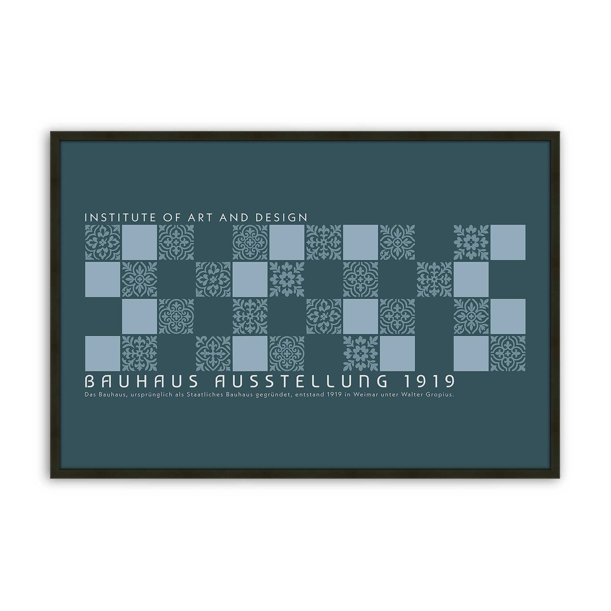 [Color:Satin Black], Picture of art in a Satin Black frame