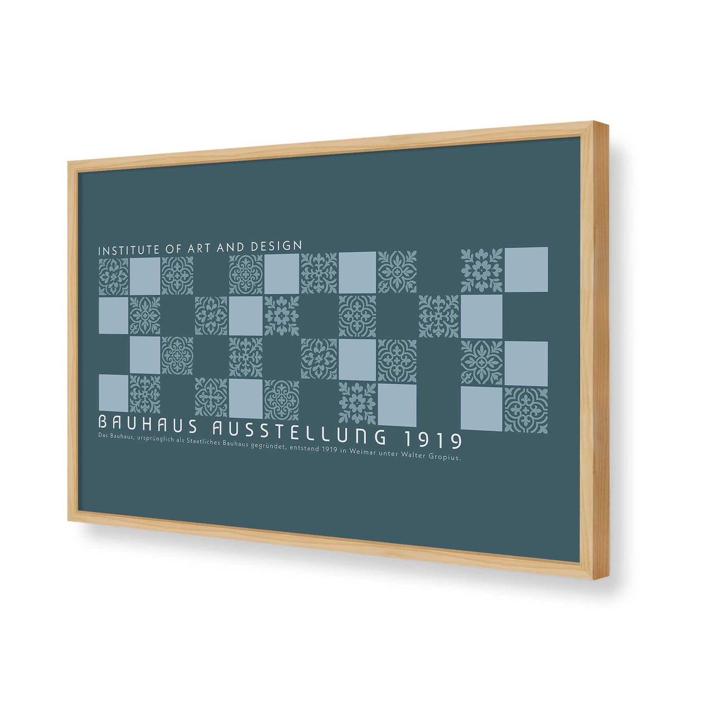 [Color:American Maple], Picture of art in a American Maple frame of the corner