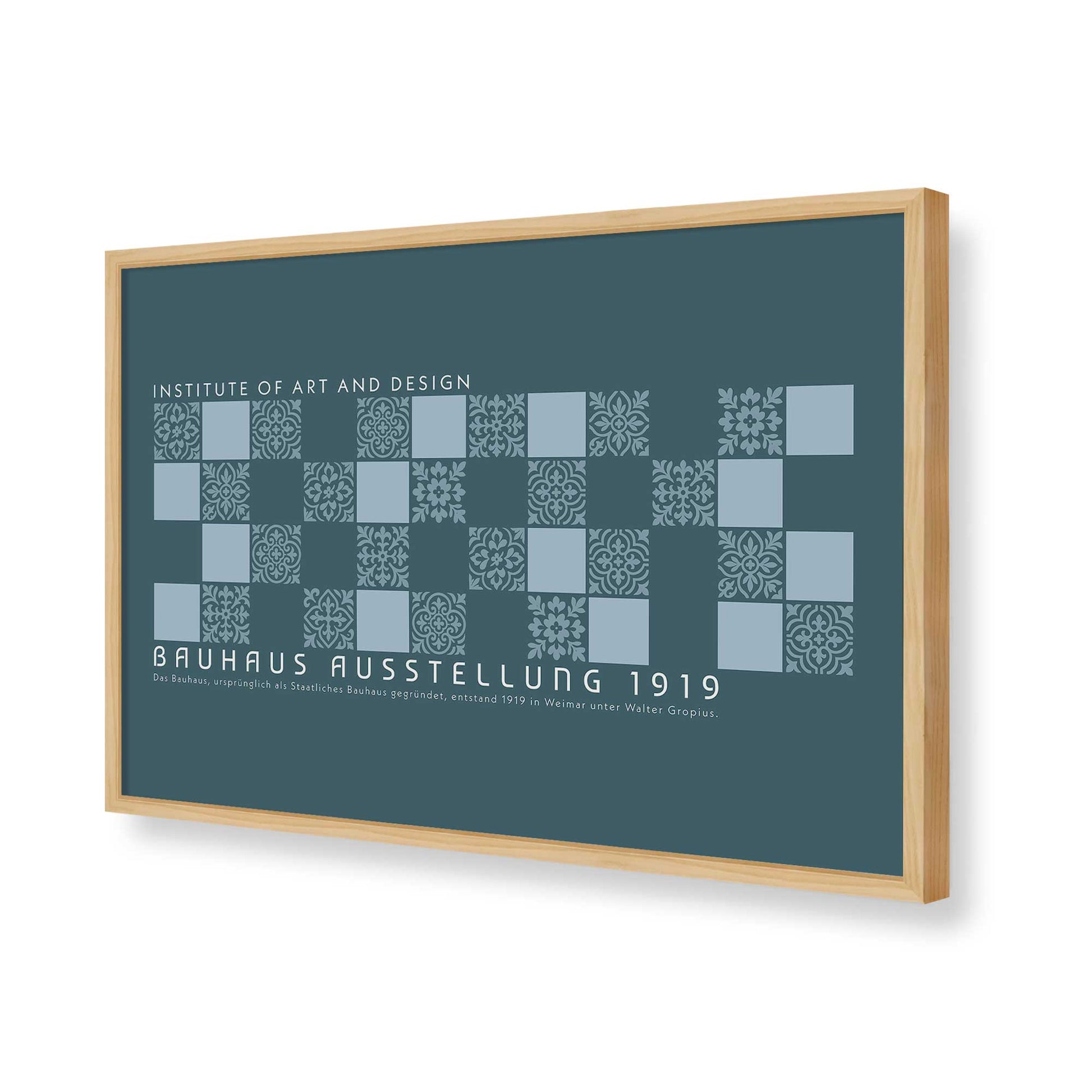 [Color:American Maple], Picture of art in a American Maple frame of the corner
