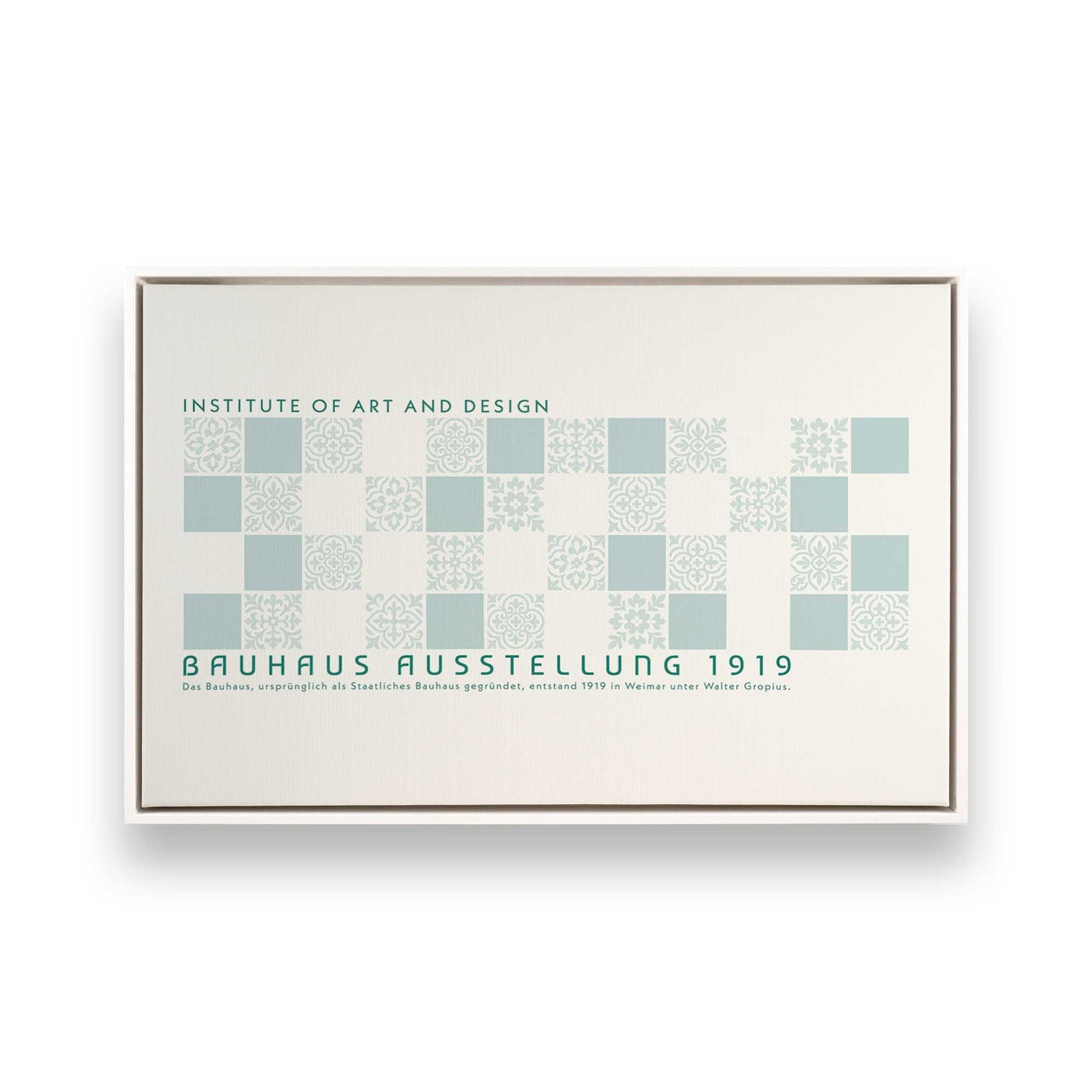 [Color:Opaque White], Picture of art in a White frame