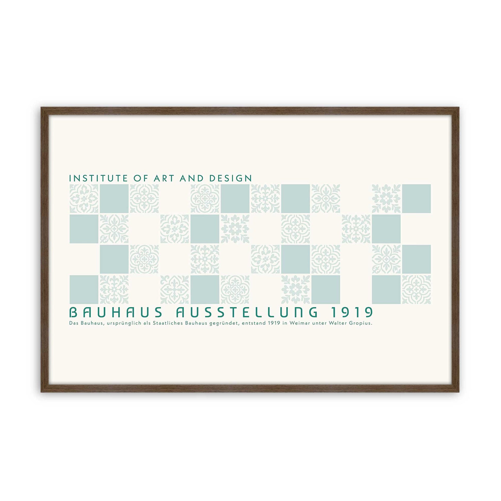 [Color:Walnut], Picture of art in a Walnut frame