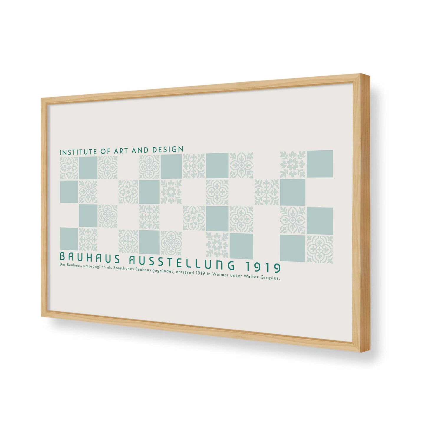 [Color:American Maple], Picture of art in a American Maple frame of the corner