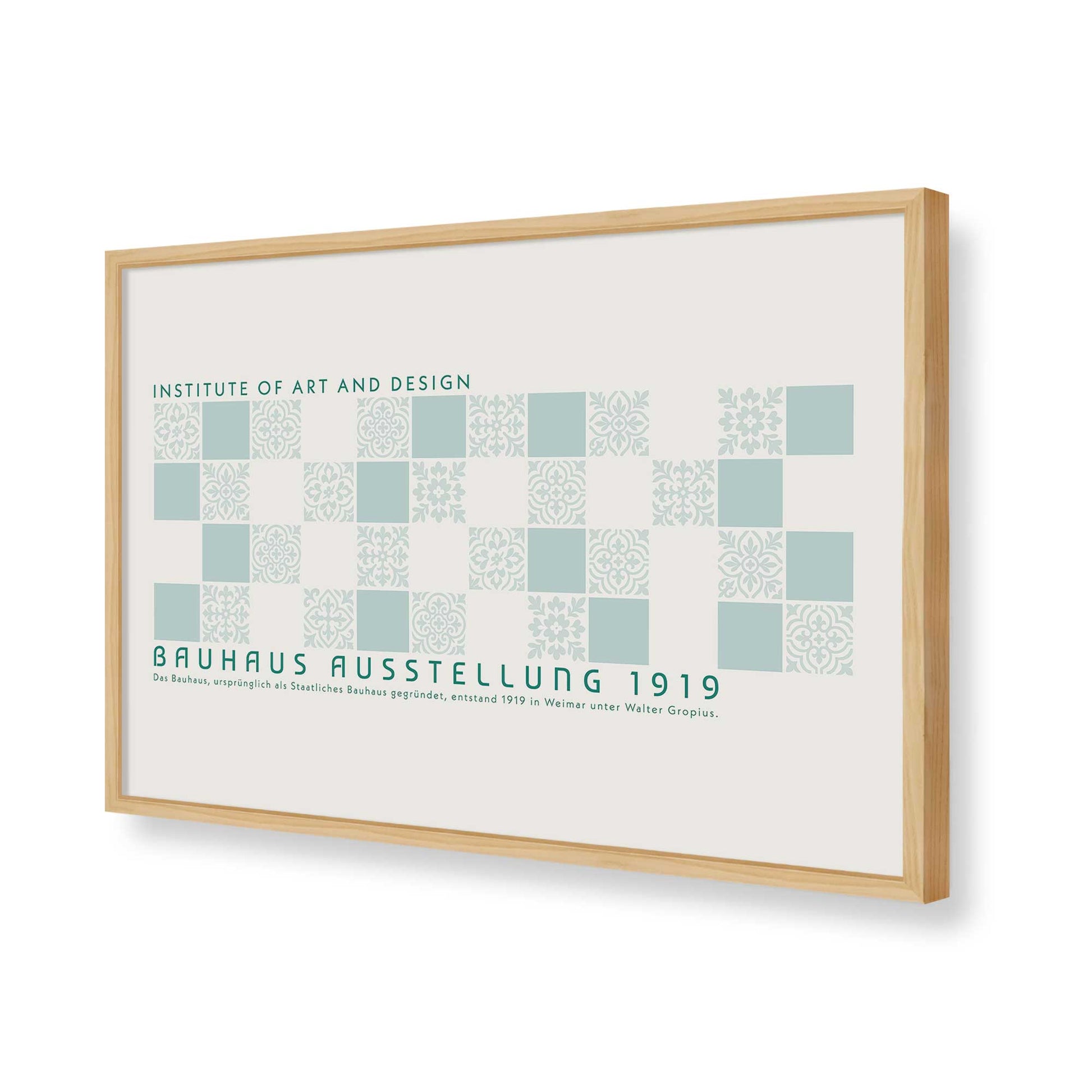 [Color:American Maple], Picture of art in a American Maple frame of the corner