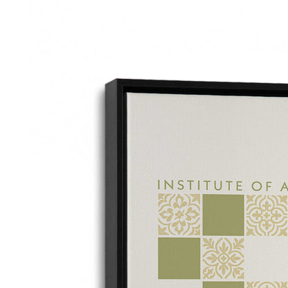 [Color:Satin Black], Picture of art in a Satin Black frame at an angle