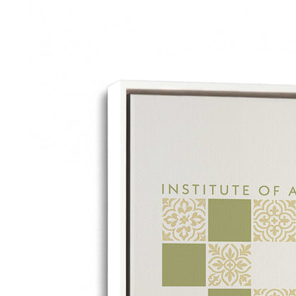 [Color:Opaque White], Picture of art in a White frame at an angle