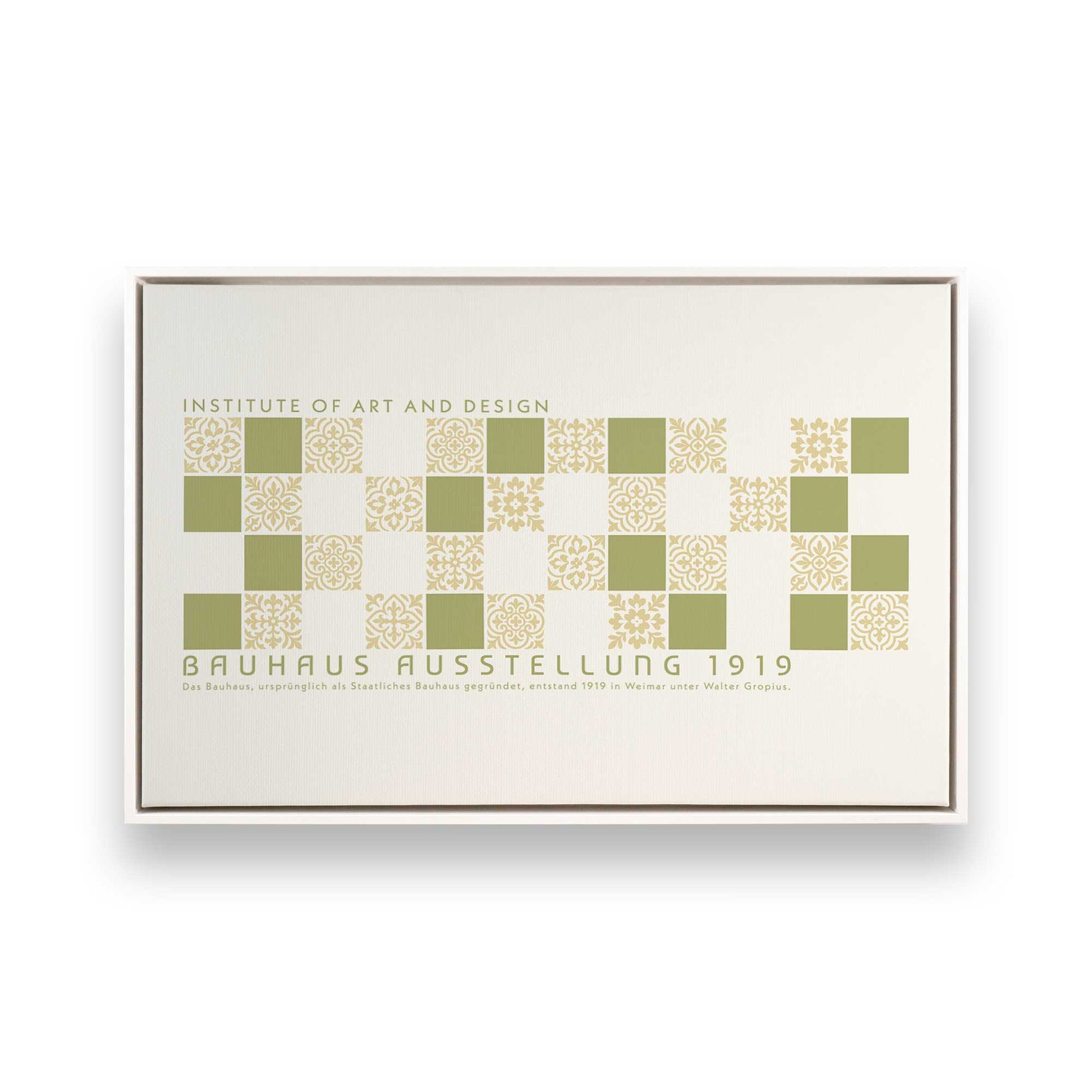[Color:Opaque White], Picture of art in a White frame