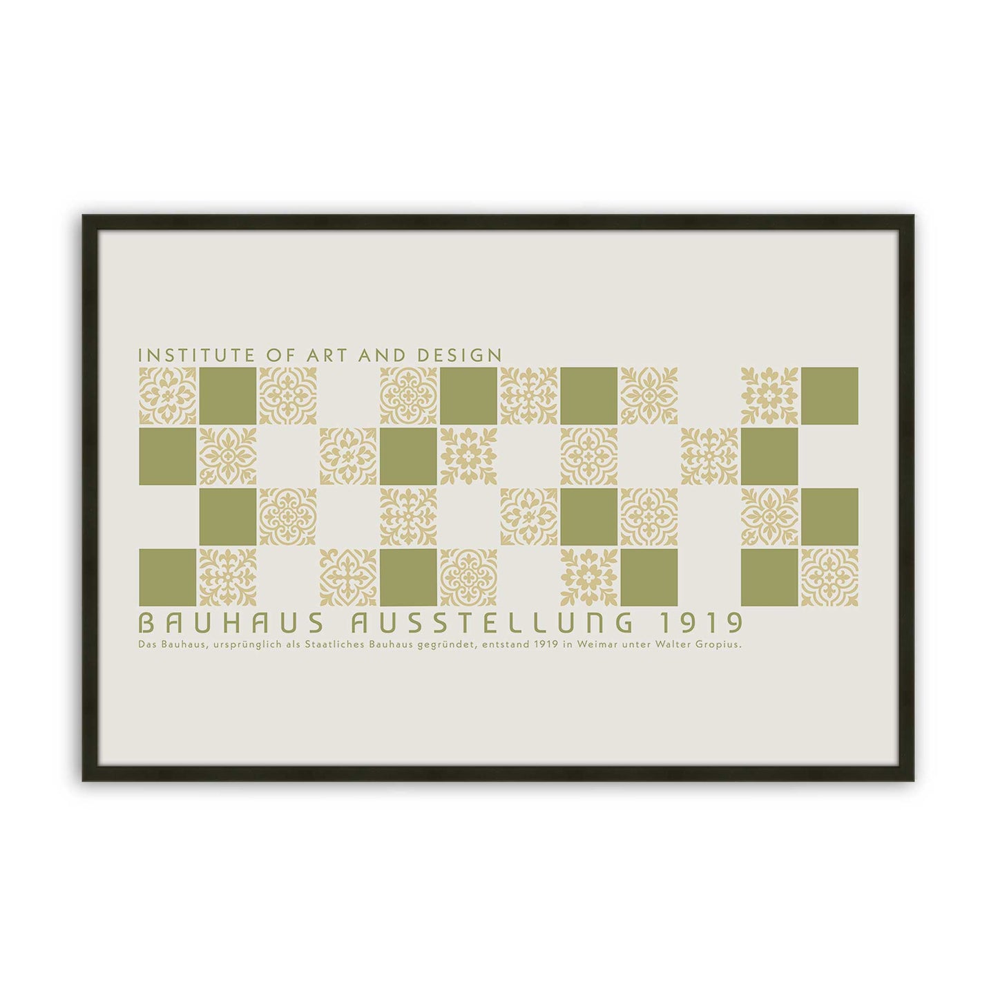 [Color:Satin Black], Picture of art in a Satin Black frame