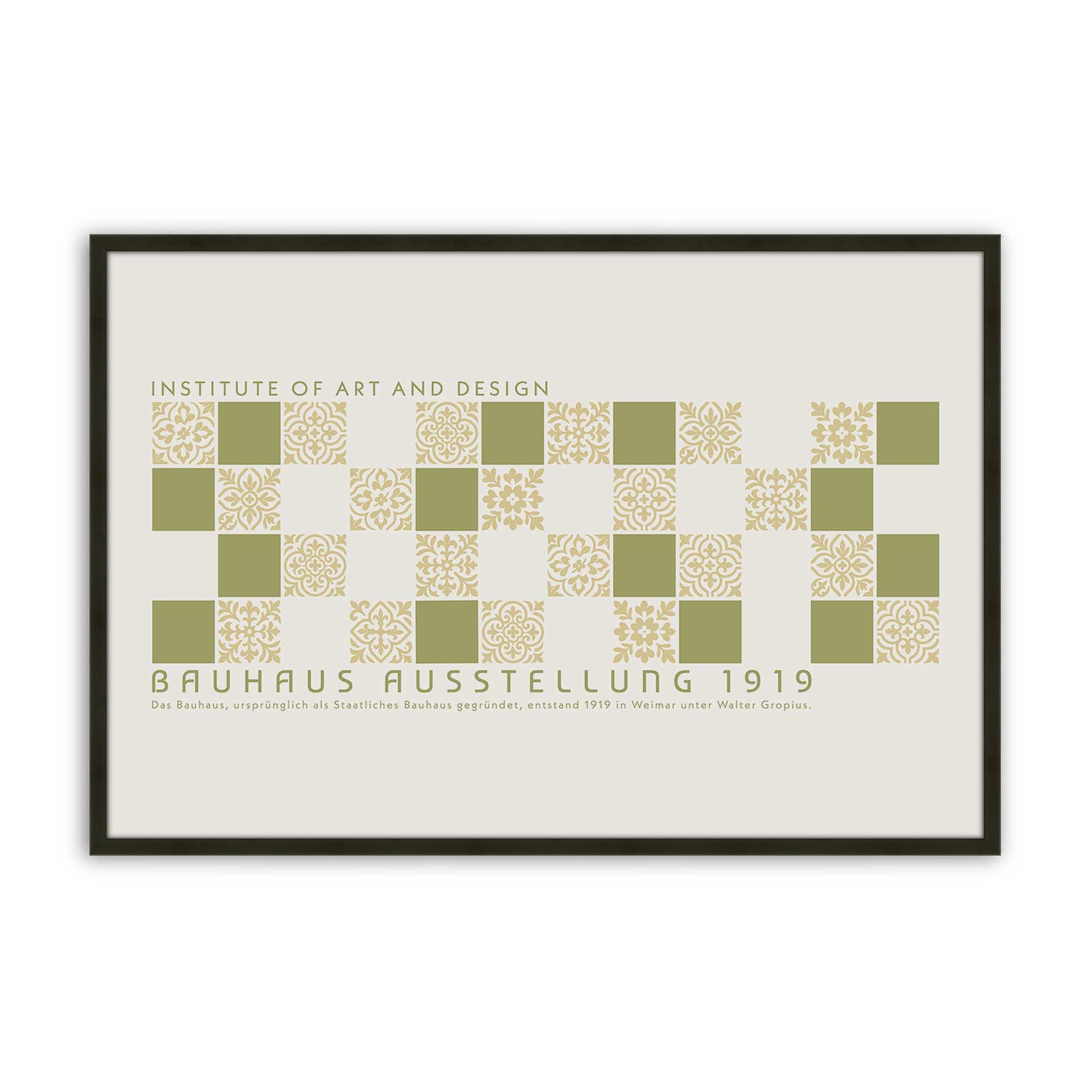 [Color:Satin Black], Picture of art in a Satin Black frame
