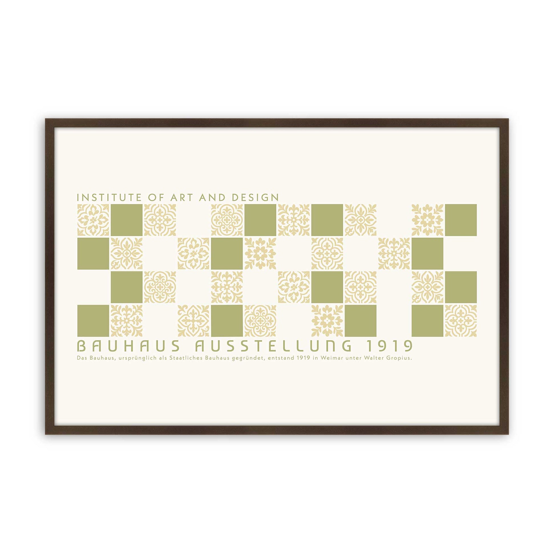 [Color:Brown], Picture of art in a Brown frame