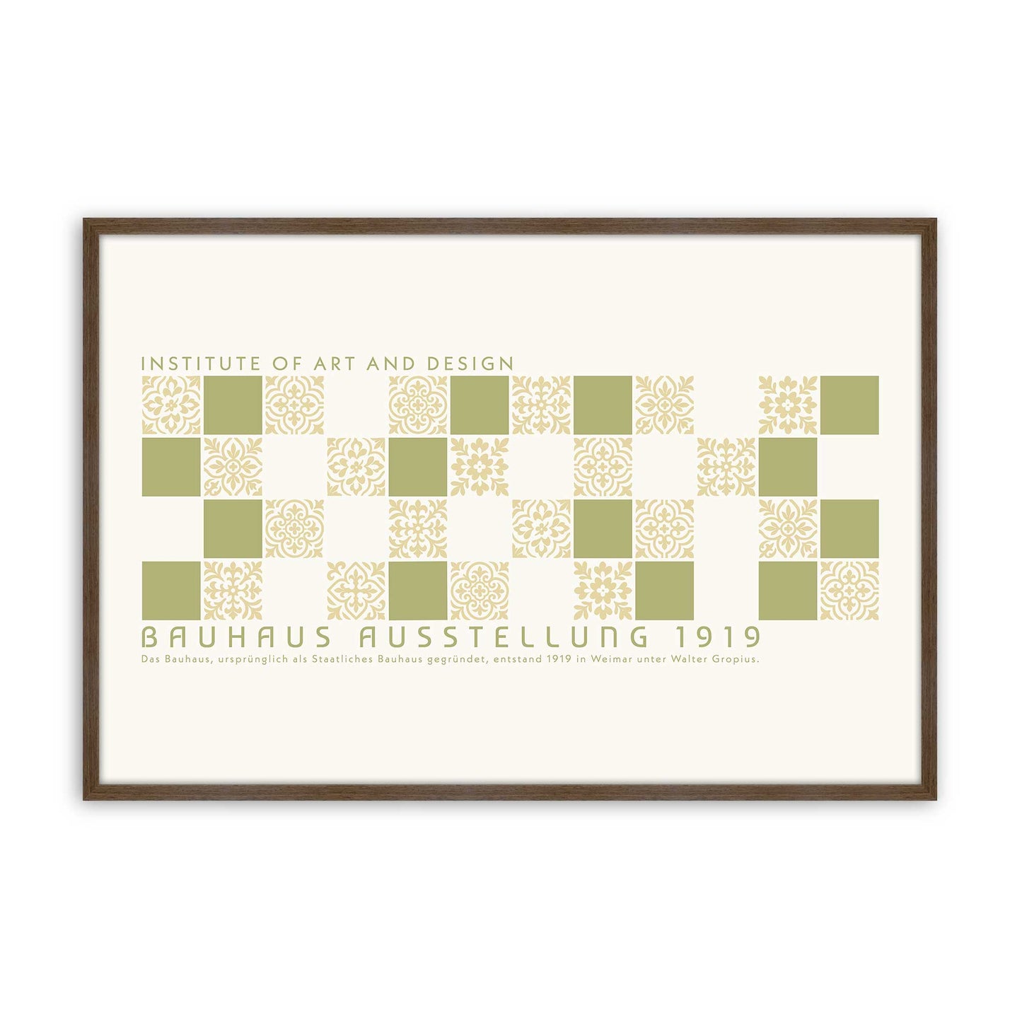 [Color:Walnut], Picture of art in a Walnut frame
