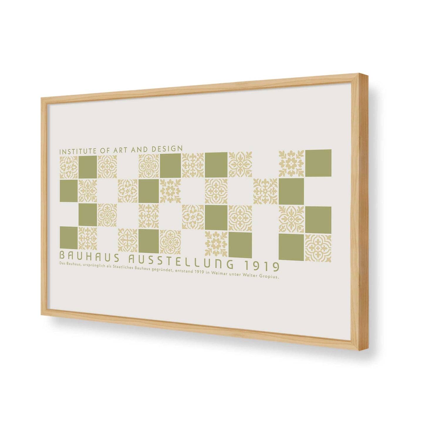 [Color:American Maple], Picture of art in a American Maple frame of the corner