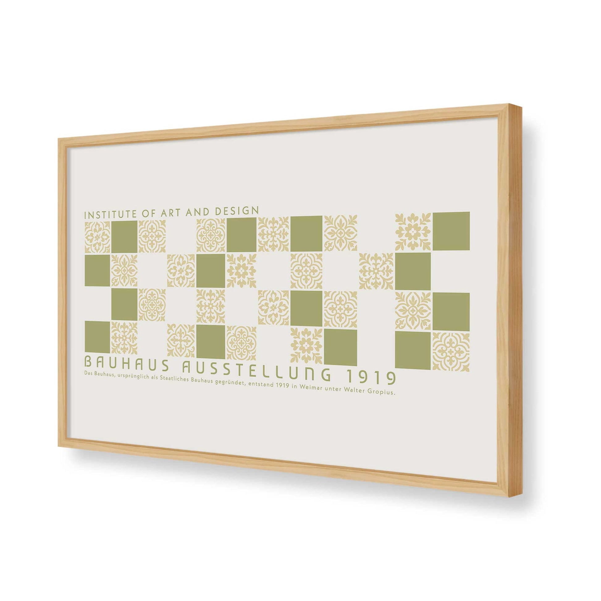 [Color:American Maple], Picture of art in a American Maple frame of the corner