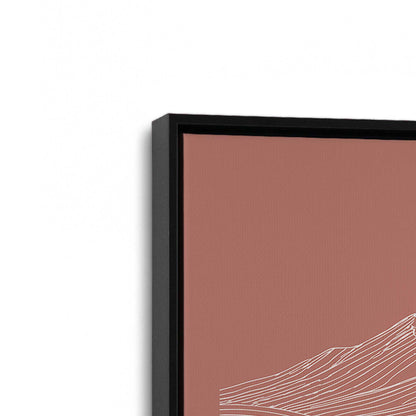 [Color:Satin Black], Picture of art in a Satin Black frame at an angle