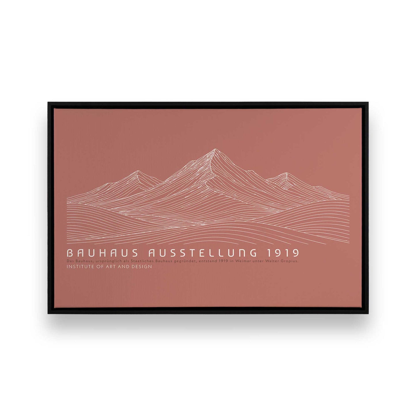 [Color:Satin Black], Picture of art in a Satin Black frame